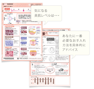 気になる美肌レベルは・・・あなたに一番必要なお手入れ方法を具体的にアドバイス