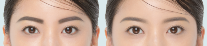 左:NG眉 右:OK眉