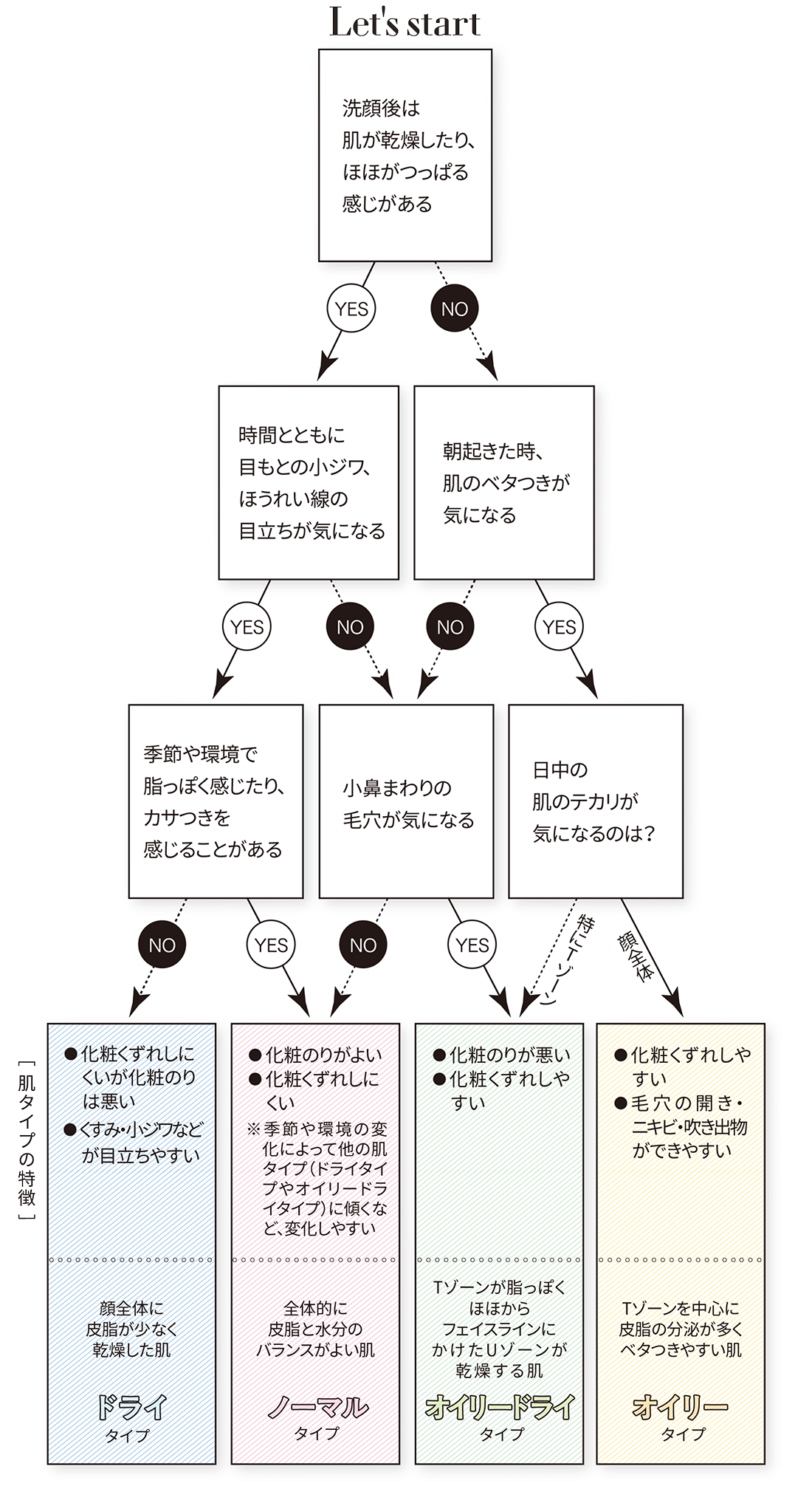 肌タイプチャート