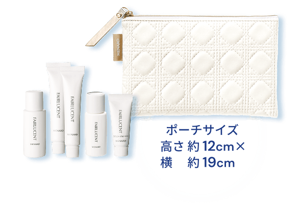 ポーチサイズ 高さ約12cm×横約19cm