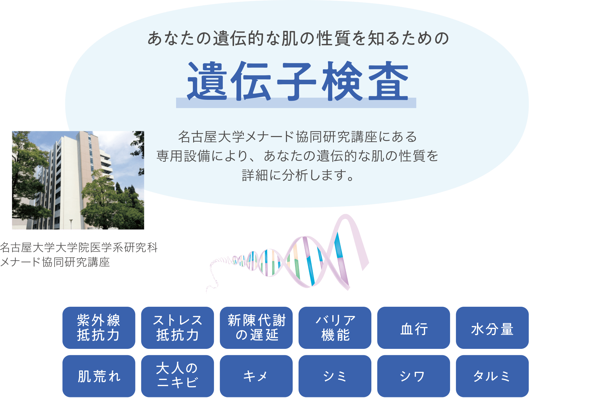 あなたの遺伝的な肌の性質を知るための遺伝子検査