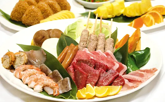 ランチバーベキューコース