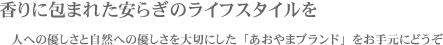 ����ɕ�܂ꂽ���炬�̃��C�t�X�^�C����