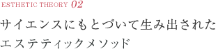 サイエンスにもとづいて生み出されたエステティックメソッド