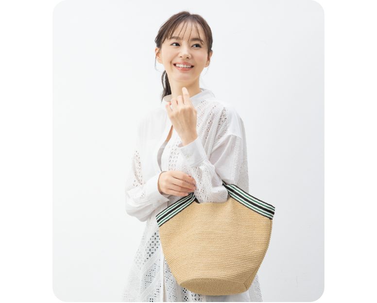 くり手バスケットバッグ 使用イメージ